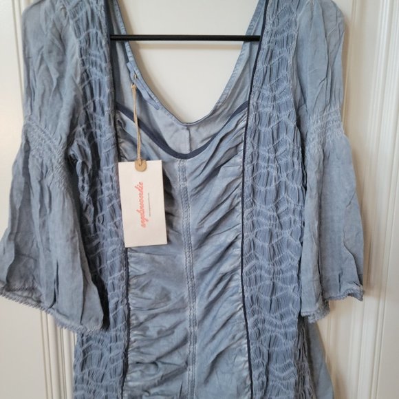 NWT Angel's Never Die Blue Top - Picture 1 of 7